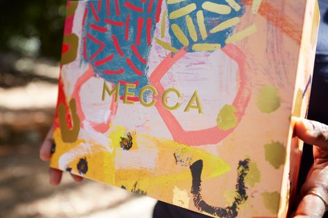 MECCA partners with Indigenous Australian artist for holiday collaboration | beautydirectory Holiday Packaging Design, National Gallery, Holiday Packaging, Luxury Gift Box, Australian Artists, Mecca, Holiday Collection, Gift Packaging, The National