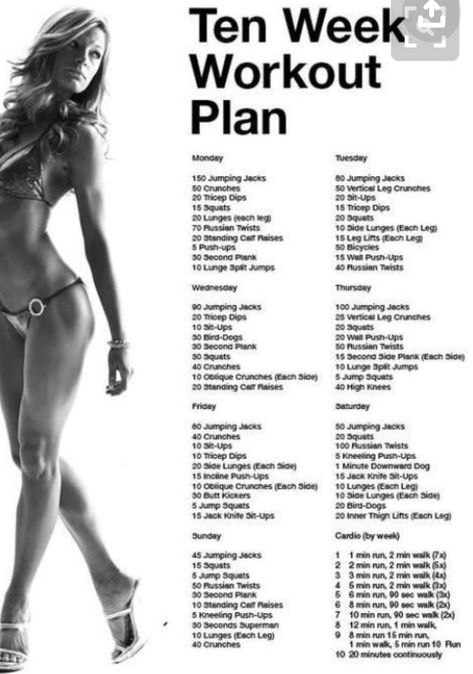 Bądź Fit, 10 Week Workout Plan, Week Workout Plan, 10 Week Workout, Smoothies Healthy, Week Workout, Weekly Workout Plans, Fitness Routines, Extreme Workouts