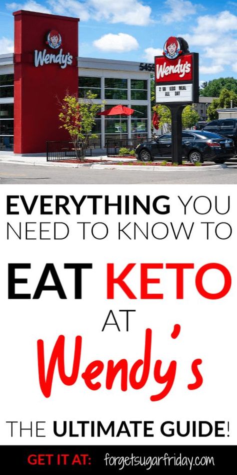 YES, you can eat keto at Wendy's! In fact, Wendy's offers awesome keto-friendly fast food options. Learn EXACTLY what to order at Wendy's if you're on keto in this Ultimate Keto Wendy's Guide. I'll also show you what to AVOID at Wendy's if you're on the keto diet. I've even included some Wendy's keto fat bomb ideas! Wendys Keto, Keto Friendly Fast Food, Keto Sandwiches, Keto Eggs, Keto Fast Food Options, Healthy Fast Food Options, Keto Restaurant, Keto On The Go, Keto Fast Food