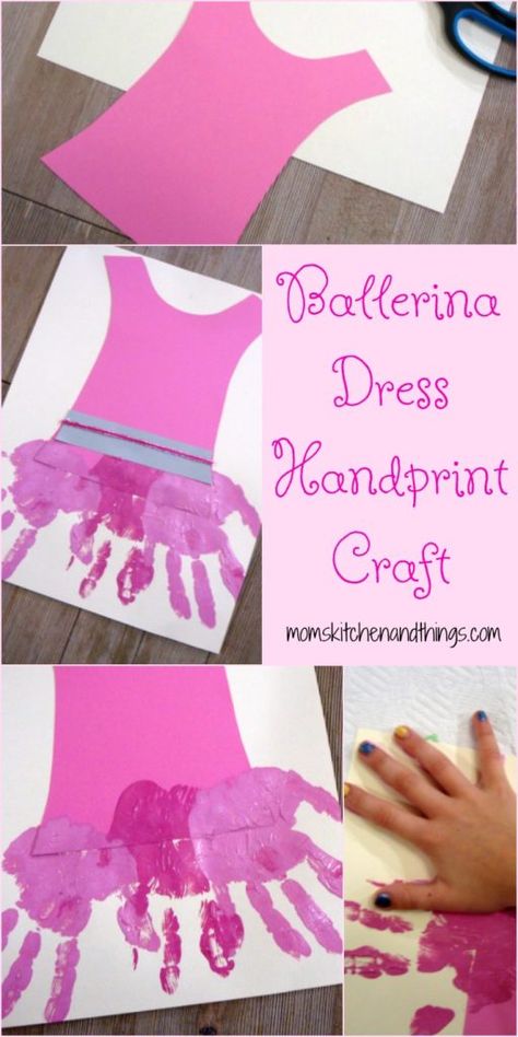 Ballerina Dress Handprint Craft - Crafty Morning Tutu Craft, Ballet Crafts, Nutcracker Crafts, Audrey 2, Dance Crafts, Crafty Morning, Summer Dance, Dance Camp, Ballet Birthday