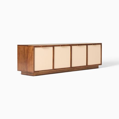 douglas-media-console-h12582 Mid Century Media Cabinet, Mid Century Modern Colors, Wall Mirror With Shelf, West Elm Kids, Kuwait City, Architecture Concept Drawings, Persian Style Rug, Wood Cover, Furniture Trends