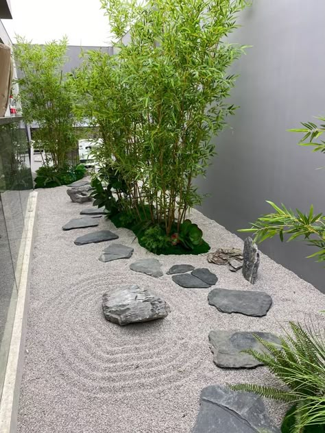 Jardin Zen Interior, Indoor Japanese Garden, Modern Zen Garden, Indoor Zen Garden, Japanese Garden Backyard, Modern Japanese Garden, Small Japanese Garden, Japanese Garden Landscape, Zen Garden Design