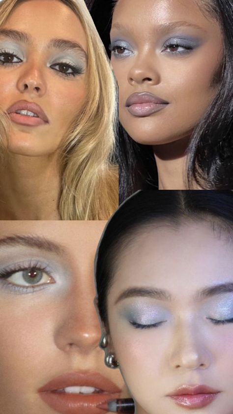 Summer Makeup Trends, Blue Eyeshadow, Spring Summer 2024, Summer Makeup, Makeup Trends, Summer 2024, Spring Summer, Makeup, Hair