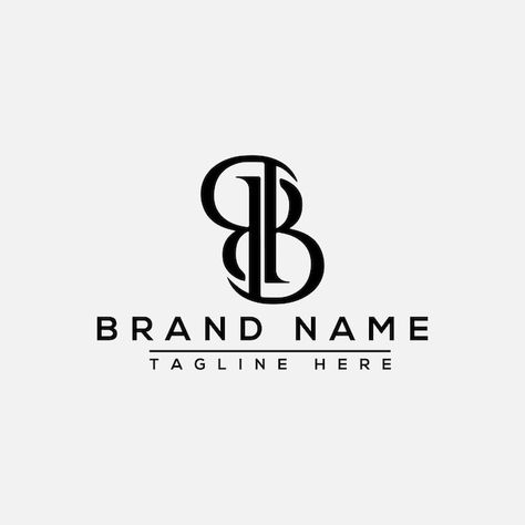 Bb logo design template vector graphic b... | Premium Vector #Freepik #vector #letter-b #b-logo #logo-illustration #letter-logo Bb Letter Logo, Bb Logo Design Ideas, B Logo Design Ideas, Bb Logo Design, B Monogram Logo, B B Logo, Painters Quotes, 3 Letter Logo, Letter B Logo