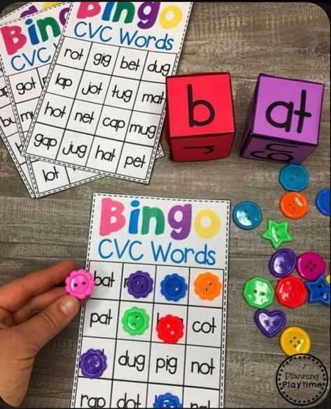 Game Kindergarten, Oppgaver For Barn, Cvc Word Games, Word Work Kindergarten, Cvc Activities, Cvc Words Kindergarten, Cvc Word Activities, Cvc Word, Kindergarten Centers