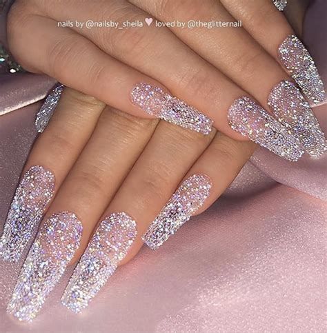 +25 Top Long Glitter Nails Ongles Bling Bling, French Pedicure, Gel Pedicure, Winter Nails Acrylic, Swarovski Nails, Nail Swag, Glam Nails, Crystal Nails, Coffin Nails Designs