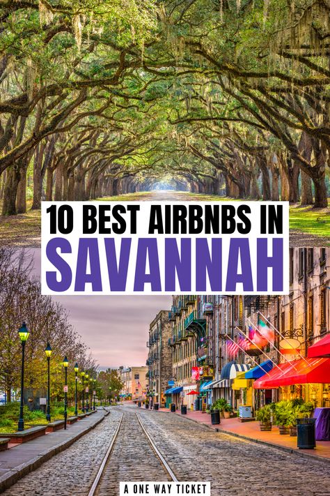 Savannah Georgia is one of the most beautiful US cities to visit. There are so many things to do in savannah, from the Savannah ghost tours to historical places in Savannah. No matter what, every Savannah vacation needs this list of the best Airbnbs in Savannah so that you know where to stay in Savannah Georgia. | places to stay in savannah georgia | savannah airbnb | where to stay savannah ga | best airbnbs in the us | savannah georgia lodging | savannah georgia where to stay | georgia airbnb Savannah Georgia Vacation, Savannah Georgia Travel, Savannah Hotels, Travel Georgia, Best Airbnb, Georgia Vacation, Historic Savannah, Downtown Savannah, Bachelorette Ideas