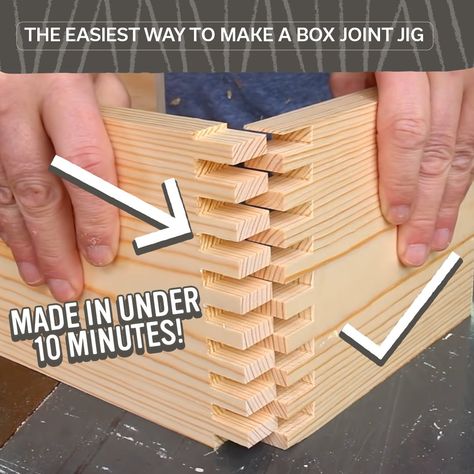 Wood Jig, Woodworking For Mere Mortals, Woodworking Jigsaw, Table Saw Jigs, Pocket Hole Joinery, Wooden Tool Boxes, Wood Carving For Beginners, Box Joints, Woodworking Toys