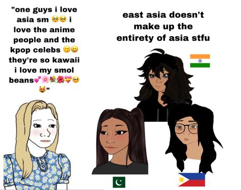 Asian Wojak, How To Draw Asian People, Kpop Idols Anime, East Asian Aesthetic, Asian Humor, Sick Of People, Roblox Memes, East Asian, Get Educated