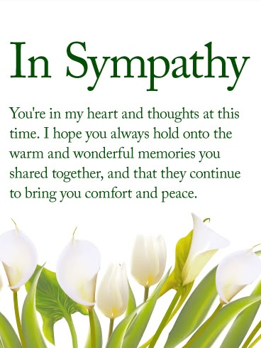 You are in my Heart - Sympathy Card: When a loved one passes away, it's often difficult to find the right words to express how you feel. This encouraging card is a gentle reminder that you are thinking of them and wishing them comfort and solace. Your hope for them is that all the wonderful memories they shared can bring a sense of lasting peace. Symphaty Messages, Quotes Of Sympathy, Things To Write In A Sympathy Card, Condolences Quotes Families, With Sympathy Quotes, Deepest Sympathy Quotes, Loss Of Mother Sympathy Condolences, Comforting Words Of Condolences, Sympathy Quotes Condolences Comforting