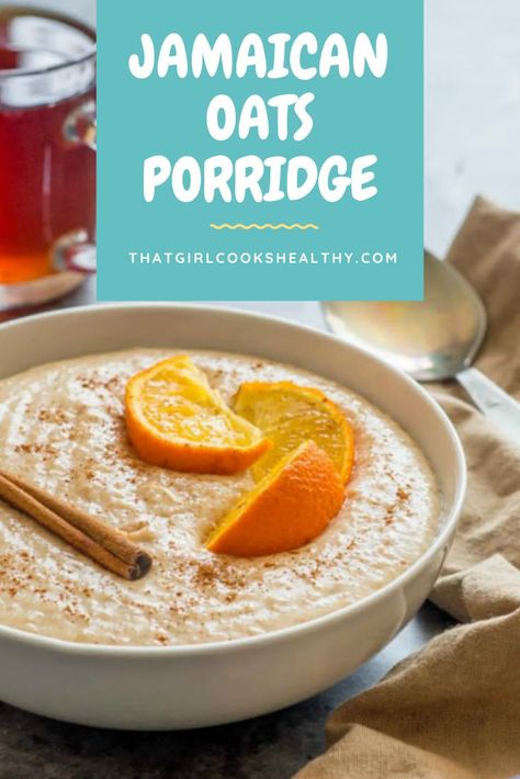 Coconut Condensed Milk, Jamaican Desserts, How To Make Porridge, Oats Porridge, Oats Recipes Breakfast, Oatmeal Porridge, Plant Based Recipes Breakfast, Vegan Breakfast Easy, Condensed Milk Recipes