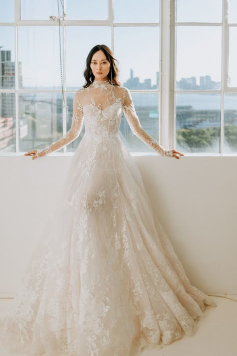 Estee - Galia Lahav A/W 2020 Galia Lahav Maya, Wedding Dresses Galia Lahav Bridal Collection, Luxury White Delicate Lace Gown, Gala By Galia Lahav Wedding Dress, Galia Lahav Long Sleeve Wedding Dress, Galia Lahav Bridal, Galia Lahav Wedding Dress, White Bridal Dresses, Wedding Dresses Cinderella