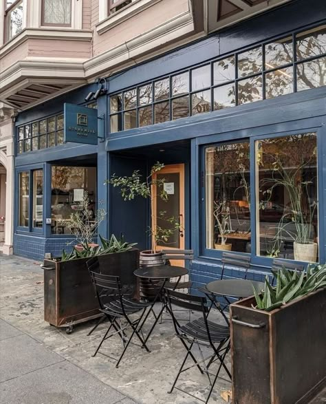 Asian Cafe, Unfiltered Background, Cafe Exterior, Blue Cafe, Bakery Interior, Rustic Cafe, Italian Cafe, Coffee Shop Aesthetic, Building Drawing