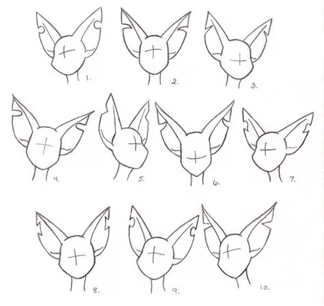 Tiger Ears Drawing, Animal Ears Drawing, Ears Drawing Reference, Drawing Reference Male, Tiger Ears, Ears Drawing, Reference Male, How To Draw Ears, Bat Art