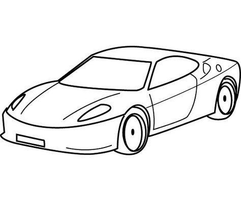 Dibujos de Carros para Colorear Cars For Drawing, Car Silhouette Vector, Car Wheel Drawing, Drawing Of Car, Car Drawing For Kids, Coloring Car, Auto Draw, Car Coloring Pages, Cars Coloring