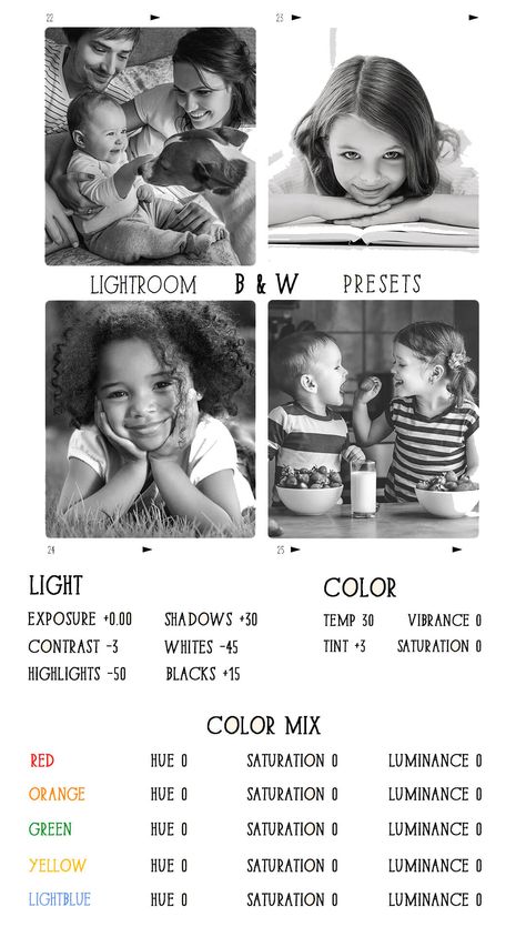 Download Black & White Lightroom Presets by clicking the link below. Start doing fast image editing and color grading in Lr Mobile App, Lr СС, CS6-4 using these free Adobe Lightroom presets. Save your time - make your self-portrait, landscape, and travel photographs look amazing in several simple clicks. Lightroom Black And White Photo Editing, Black And White Edit Lightroom, Editing Black And White Photos, Black And White Photo Settings, Lr Editing Tips, Lightroom Presets Tutorial Black, Vsco Black And White, Black And White Photo Editing, Black And White Editing