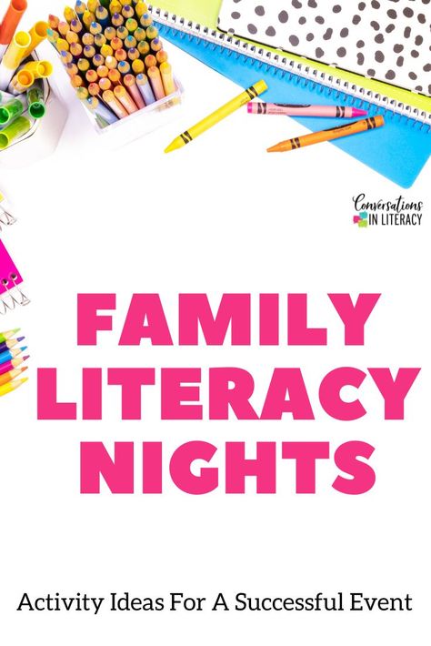 Ideas For Literacy Night, Family Literacy Night Activities Preschool, Family Literacy Night Ideas, Reading Night Activities, Literacy Night Games, Literacy Night Themes, Family Literacy Night Activities, Literacy Night Activities, Family Literacy Night