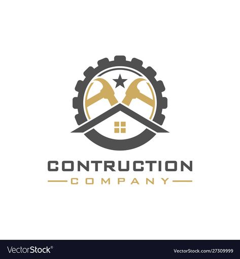 Home Improvement Logo, Gear Logo, Building Renovation, Volkswagen Logo, Logo Design Template, Juventus Logo, Sport Team Logos, Layout Design, Vector Images