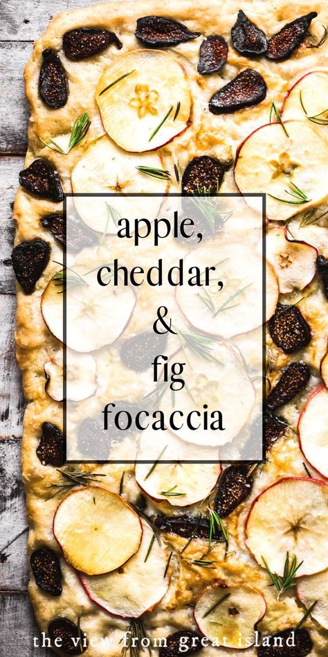 Fig Focaccia, Paleo Fruit, Easy Focaccia, Apple Cheddar, Foccacia Bread, Focaccia Pizza, The View From Great Island, Focaccia Recipe, Fig Recipes