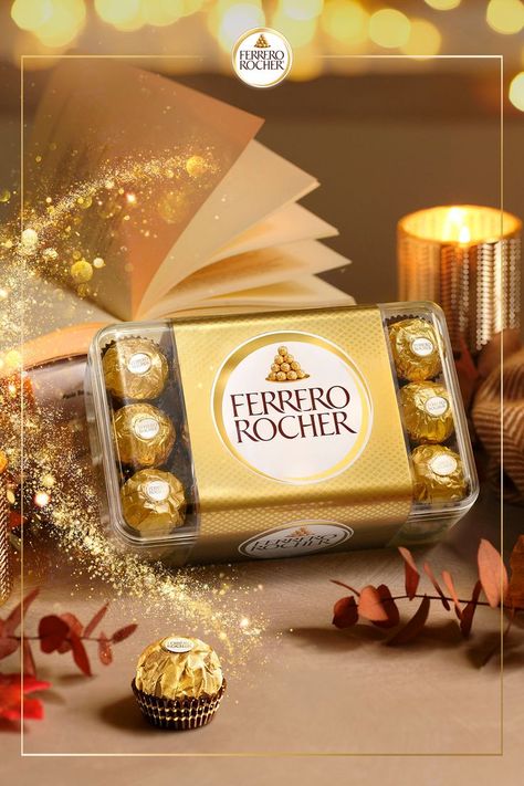 Plain Wallpaper Iphone, Ferrero Rocher Chocolates, Flower Background Design, Luxury Food, Tablescape Inspiration, Plain Wallpaper, Gold Wrap, Ferrero Rocher, Fall Sweater