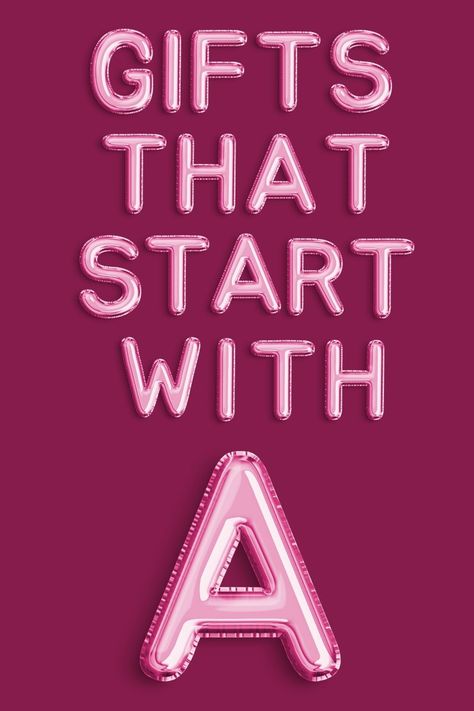 Are you struggling to find the perfect gift? Look no further! Our ultimate guide to 'Gifts that Start with A' has got you covered! From stocking stuffers to white elephant gift exchanges, this collection has it all. Discover unique gift ideas for every occasion! Gifts That Start With A, Alphabet Birthday, Finds On Amazon, Alphabet Gifts, White Elephant Gifts Exchange, The Letter A, White Elephant Gift, Letter Gifts, Amazing Gifts