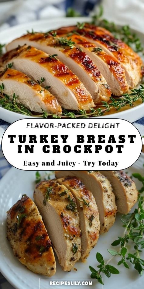 Turkey In Crockpot Breast, Turkey Breast Crockpot Boneless, Small Turkey Breast Crockpot, Instapot Turkey Breast Recipes, Crock Pot Boneless Turkey Breast, Turkey Medallions Recipes, Healthy Turkey Breast Recipes, Turkey Scallopini Recipes, Slow Cooker Turkey Breast Boneless