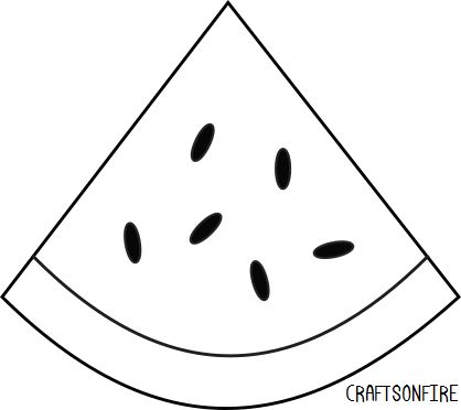 Printable Watermelon Template, Watermelon Template Free Printable, Watermelon Template, Watermelon Outline, Watermelon Coloring Page, Scrapbooking Recipes, Watermelon Coloring, Watermelon Drawing, Watermelon Clipart