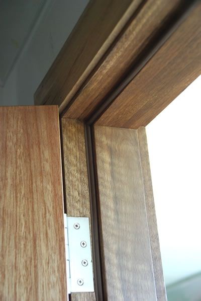 Door Jamb Design, Door Jamb Detail, Single Main Door Designs, Door Frame Molding, Door Jam, Modern Shed, Custom Wood Doors, Wooden Main Door, Walnut Doors