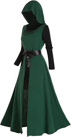 Cheap Dresses Casual, Witch Dress, Hooded Top, High Quality Dress, Gothic Dress, Lace Insert, Hooded Tops, Trendy Clothes For Women, Dress Set