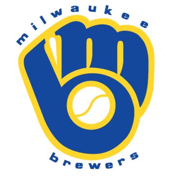 6187_display_image Best Logos Ever, Baseball Stitching, Mlb Team Logos, Mlb Logos, Mlb Teams, Baseball Glove, Milwaukee Brewers, National League, Water Bowl