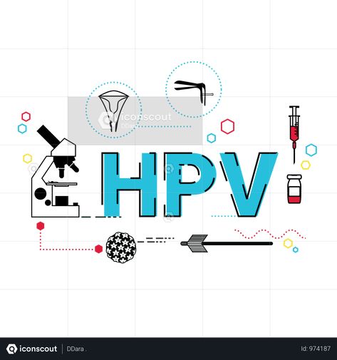 Human Papilloma Virus Illustration Human Papilloma Virus, Virus Illustration, Brain Problems, Aids Awareness, Aids Day, World Aids Day, Awareness Ribbons, Banner Template, Cartoon Illustration