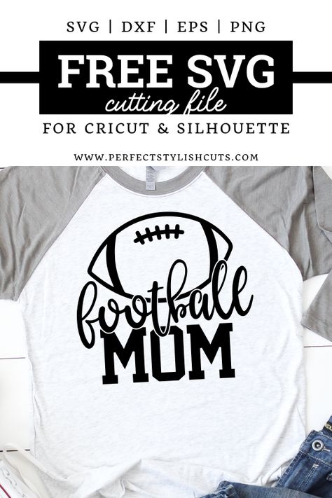 Football Mom Svg Free, Free Football Svg Files For Cricut, Football Mom Shirts Ideas, Football Svg Free, Football Mom Svg, Football Shirt Designs, Cricut Business, Cricut Supplies, Cricut Air