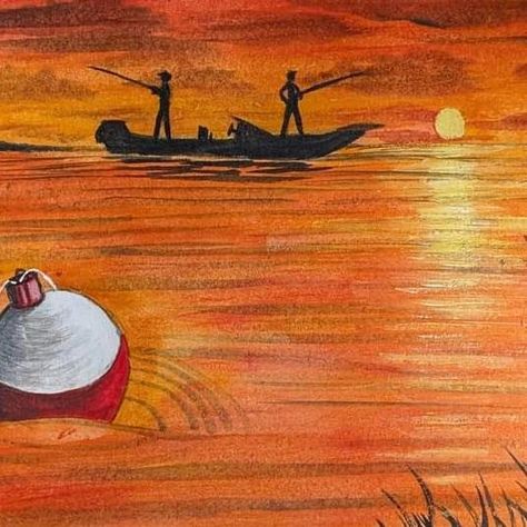 I am excited to share my recent 6” x 9” acrylic painting of some persons in their boat fishing, watching the bobber and waiting for a bite. I was inspired to do this painting from all the times I’ve been fishing….waiting for a bite.  .I appreciate your feedback and sharing my art with others. prints/products:  https://www.redbubble.com/shop/ap/163223064   . . . #mattstarrfineart #artistic #paintings #artforsale #artist #myart #dailyart #artlover #artwork #artoftheday #gift #giftideas #ts... Fishing Painting, Fishing Bobber, Underwater Art, Boat Fishing, Fish Painting, The Times, Daily Art, Fishing Boats, Art Day