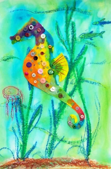 70 Creative sea animal crafts for kids (Ocean creatures) Sea Animal Crafts, 2nd Grade Art, Under The Water, Ocean Kids, Library Art, Sea Crafts, Read Alouds, Ocean Crafts, Animal Crafts For Kids