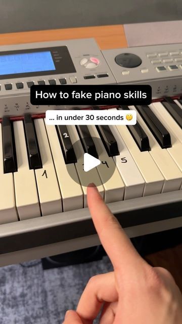 Fabrice Breuss | Piano Tutorials on Instagram: "Fake piano skills in under 30 seconds 🫡 try it out, it‘s easier than you think! (Full Piano Tutorial) . #piano #tutorial #pianolessons" Piano Tutorials Songs, Piano Notes Songs, 30 Seconds, Piano Tutorial, Piano Lessons, Piano, Thinking Of You, Songs