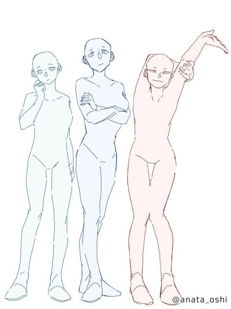 Sketch Poses, Body Reference Drawing, Drawings Of Friends, Poses References, Figure Drawing Reference, Dessin Adorable, Anime Drawings Tutorials, Art Poses, Art Tutorials Drawing