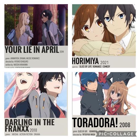 Since valentines is coming up here are some of the best romance animes you should see with your loved one!💗 #romance #romanceanime #toradora #yourlieinapril #darlinginthefranxx #horimiya #anime #cogcmkg2023 Anime Romance Movie, Romance Comedy Anime, Romance Animes, Horimiya Anime, Romance Anime List, Romantic Comedy Anime, Love Story Movie, Anime Love Story, Best Romance Anime