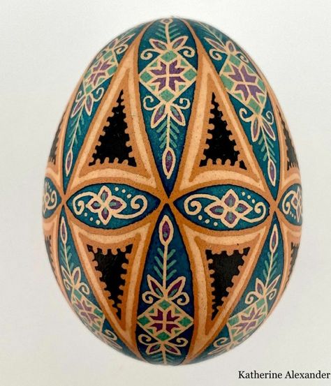 Pysanky Eggs Pattern Ideas, Pysanky Patterns, Pysanky Designs, Russian Easter Eggs, Pysanky Eggs Pattern, Egg Artwork, Pysanky Egg, Brown Egg, Easter Paper Crafts