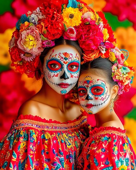 Amor eterno. 💚🤍❤️ #vivamexico #mespatrio🇲🇽🎉 #amoreterno #roots #chicanavibes #15deseptiembre #familia #cultura Mexico Costume, Mexican Halloween, Spooky Scary Skeletons, Mom Pictures, 50th Party, Sugar Skull Art, Mexican Party, Halloween Makeup Looks, Family Costumes