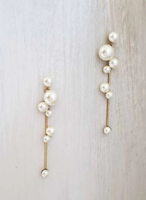 Accessories - Bridal accessories, Sashes, Garters | Twigs & Honey ®, LLC Pearl Dangle Earrings Wedding, Bridal Chandelier Earrings, Silver Earrings Drop, Honey Jewelry, Bridal Earrings Chandelier, Pearl Chandelier, Wall Inspiration, Dangle Earrings Wedding, Crystal Bridal Earrings