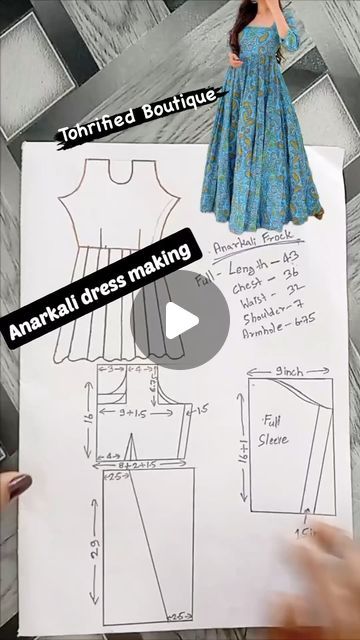 Dress Drafting, Pattern Drafting Tutorials, Clothing Pattern Design, Sewing Measurements, Dress Patterns Diy, Easy Dress Sewing Patterns, Fashion Show Dresses, Dress Sewing Tutorials, Sewing Machine Basics