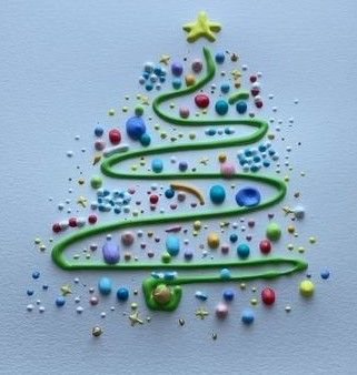 Nursing Home Crafts, Boyfriend Painting, Scrape Painting, Beginners Painting, 6th Grade Art, Relaxing Art, Christmas Rock, Christmas Card Art, Christmas Tree Painting