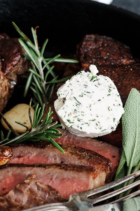 Butter For Steak, Herb Butter For Steak, Steak Butter Recipe, Recipe With Garlic, Billy Parisi, Chef Billy Parisi, Compound Butters, Easy Steak, Garlic Herb Butter