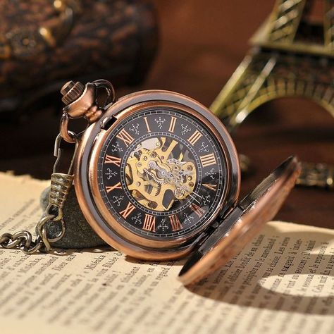 Cyber Monday PinWire: Luxury Copper Hand Wind Mechanical Pocket Watch Steampunk ... 3 mins ago - Cheap watch walkie Buy Quality watch uk directly from China watch top Suppliers: Cool Fashion Skeleton Bronze Skull Pocket Watch Steampunk Men Exquisite...  Source:www.pinterest.com Results By RobinsPost Via Google Old Pocket Watches, Steampunk Watch, Unique Pockets, Mechanical Pocket Watch, Watch Tattoos, Skeleton Watches, Vintage Pocket Watch, Steampunk Accessories, Watch Fashion