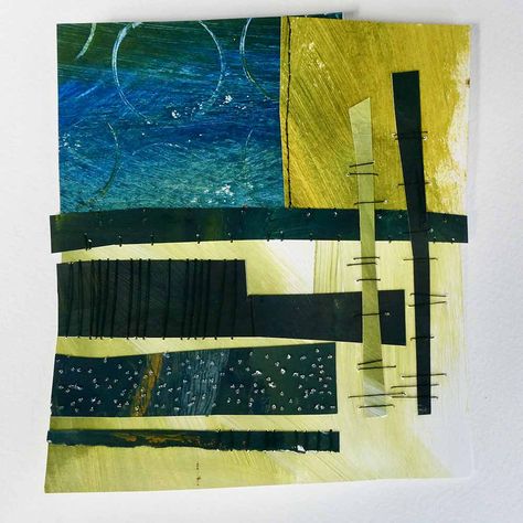 Debbie Lyddon, Stitched Paper, Abstract Techniques, Creative Textiles, Watercolor Books, Visual Memory, Handmade Books, Mark Making, Painted Paper