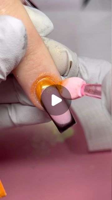 Melly on Instagram: "Satisfying chrome application 🍊🧡
.
.
.
.
.
#chromenails #summernails #nails #acrylicnails #nailart #naildesigns #nailinspo #nailideas #cutenails #nailsofinstagram #frenchnails #ombrenails #longnails #shortnails #nailtech #prettynails #trendingnails #nailsnailsnails #uñas #trending
#nailporn #nailjunkie" Crome Nails Designs Square, Chrome Nails, Ombre Nails, Nail Tech, French Nails, Short Nails, Long Nails, Pretty Nails, Cute Nails