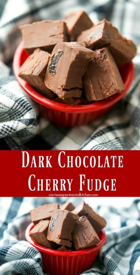 Fudge Desserts, Chocolate Cherry Fudge, Baking Gingerbread Cookies, Cherry Fudge, Fantasy Fudge, Easy Fudge, Ball Recipes, Easy Christmas Cookie Recipes, Holiday Sweets