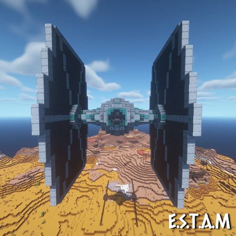 E.S.T.A.M minecraft builder on Instagram: “A TIE fighter! Are you going to participate in the contest? . Don't forget to like this post and leave a comment! . Version: 1.16.3 ✅…” Minecraft Starwars, Minecraft Telescope Build, Star Wars Builds In Minecraft, Star Wars Minecraft, Minecraft Star Wars, Star Wars Galaxies Mmo, Minecraft T, Star Wars Mining Guild, Minecraft Steampunk