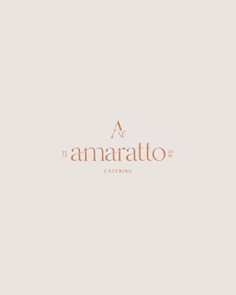 Amaratto Catering on Behance Catering Branding Design, Catering Sticker Design, Logo For Catering Business, Catering Services Logo, Catering Logo Design, Catering Company Logo, Catering Branding, Tasty Logo, Logo Service