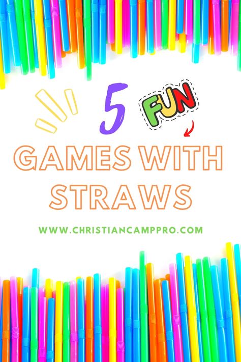 Playing games with straws is a fun and easy way to keep kids entertained. But there's more to it than just that. Playing games with straws can also help kids Games With Straws, Straw Activities, Easy Games For Kids, Survivor Games, Church Games, Christian Camp, Youth Group Games, Team Activities, Fun Party Games